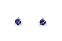 Pendientes Promesse Mujer in Oro blanco Tanzanite ORTO51BT